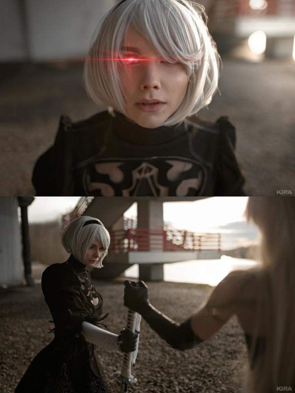 《尼爾:機械紀元》a2,2bcosplay 美人兒對峙分外眼紅