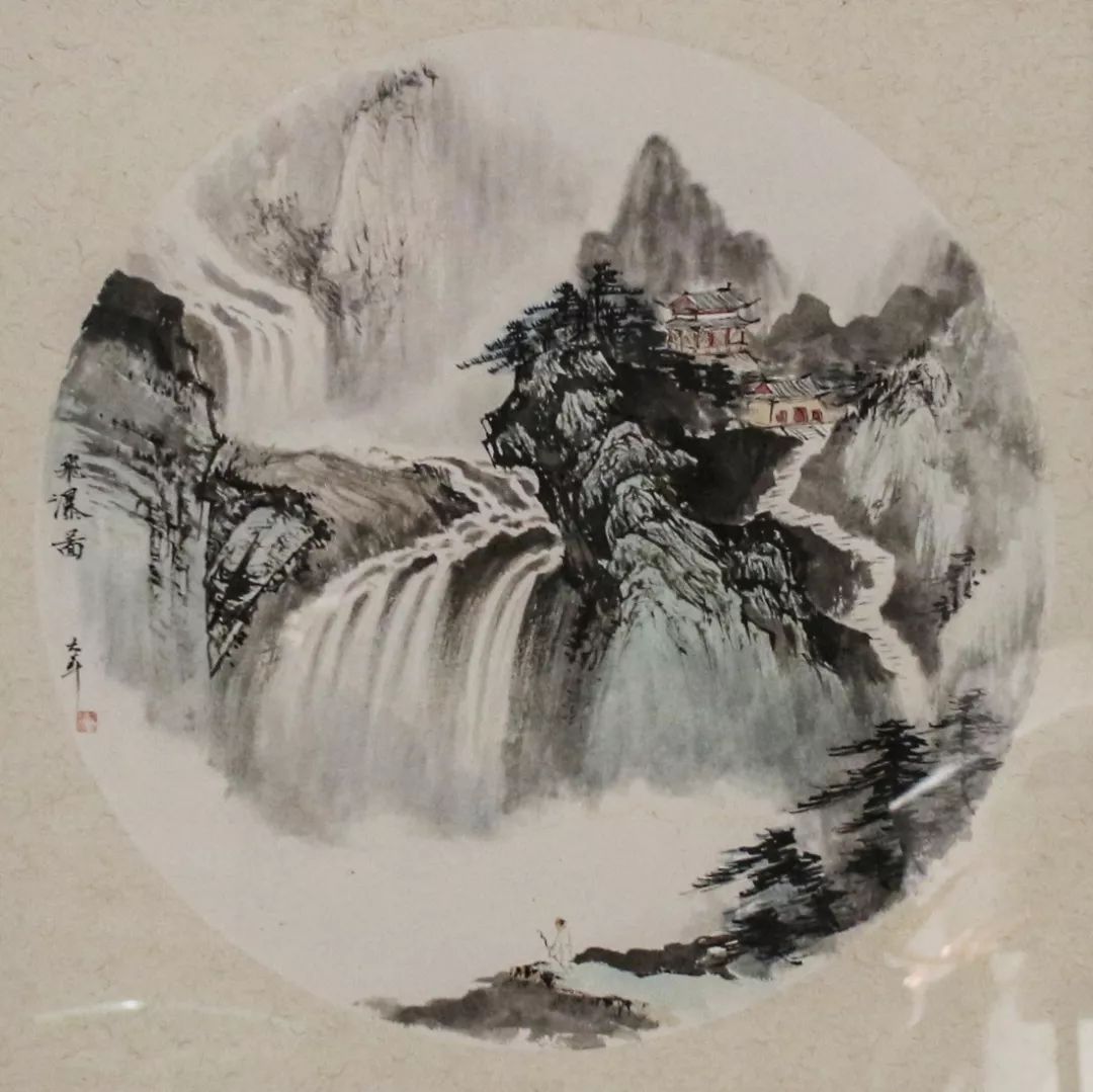 李大章老师自幼研习模仿宋代的山水画家李成,刘松年,范宽,李唐及近代