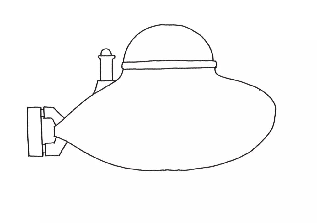 深海勇士号简笔画图片