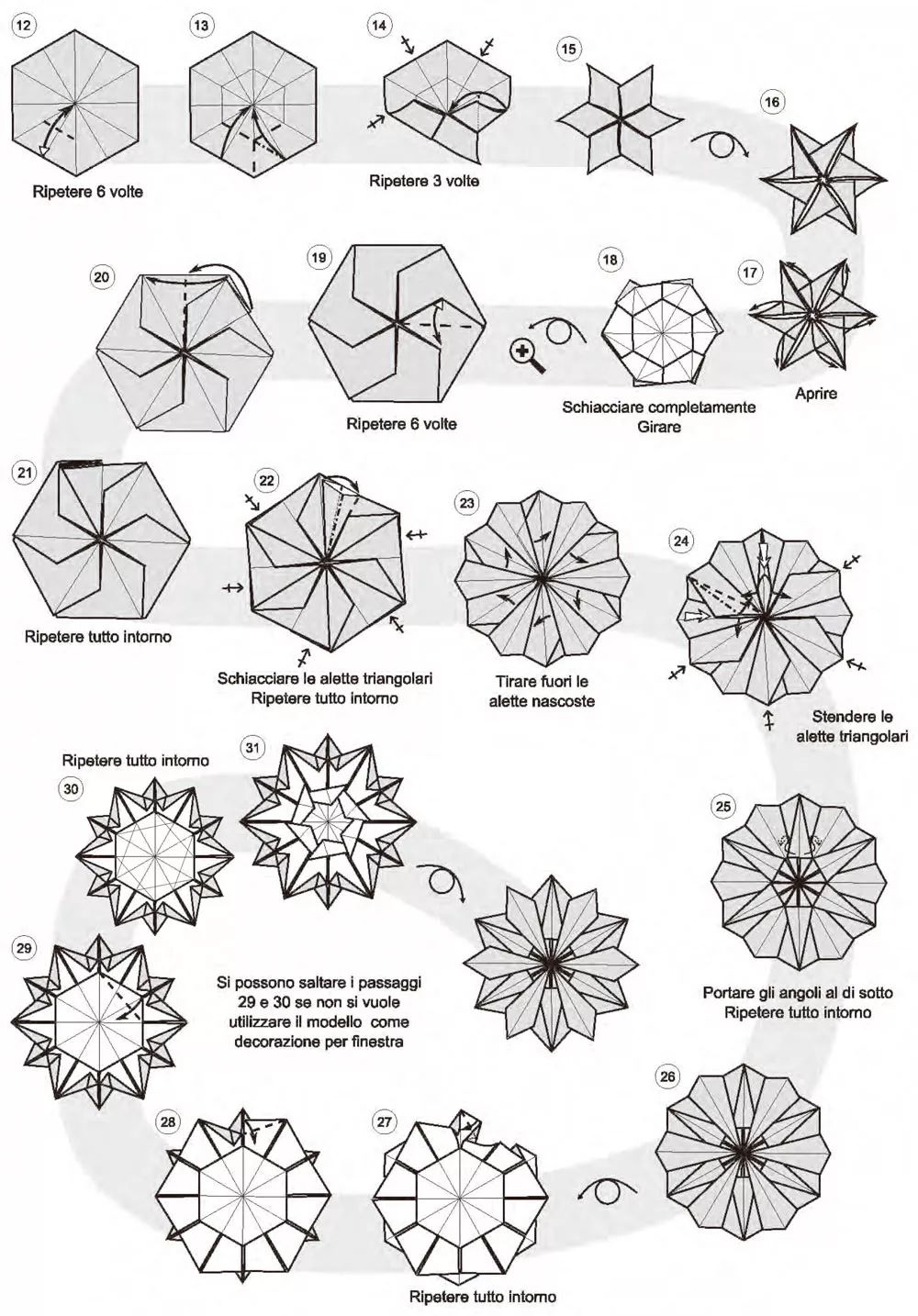 折纸雪花的制作方法图片