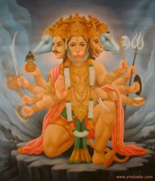 他是风神的儿子,也是毗湿奴神(vishnu)的第七化身,还是印度史诗英雄