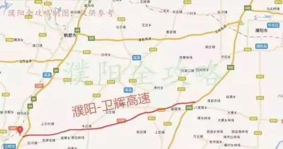 濮新高速公路线路图图片