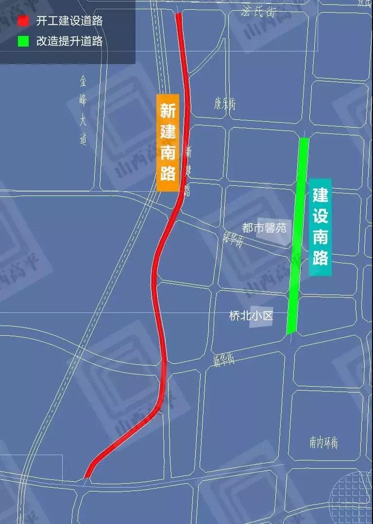 高平市市区街道路线图图片