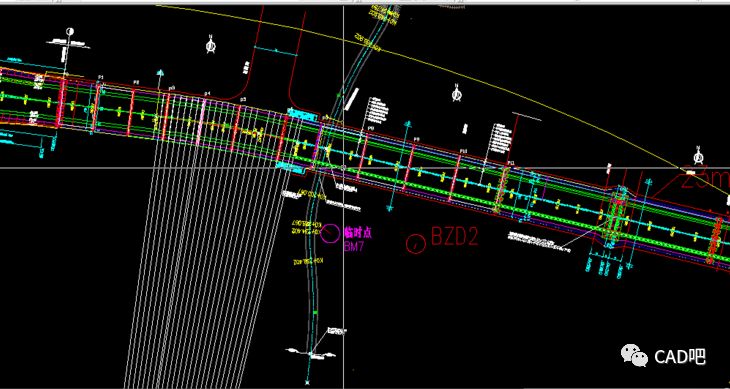 cad怎么控制桥梁及道路曲线段路面的标高