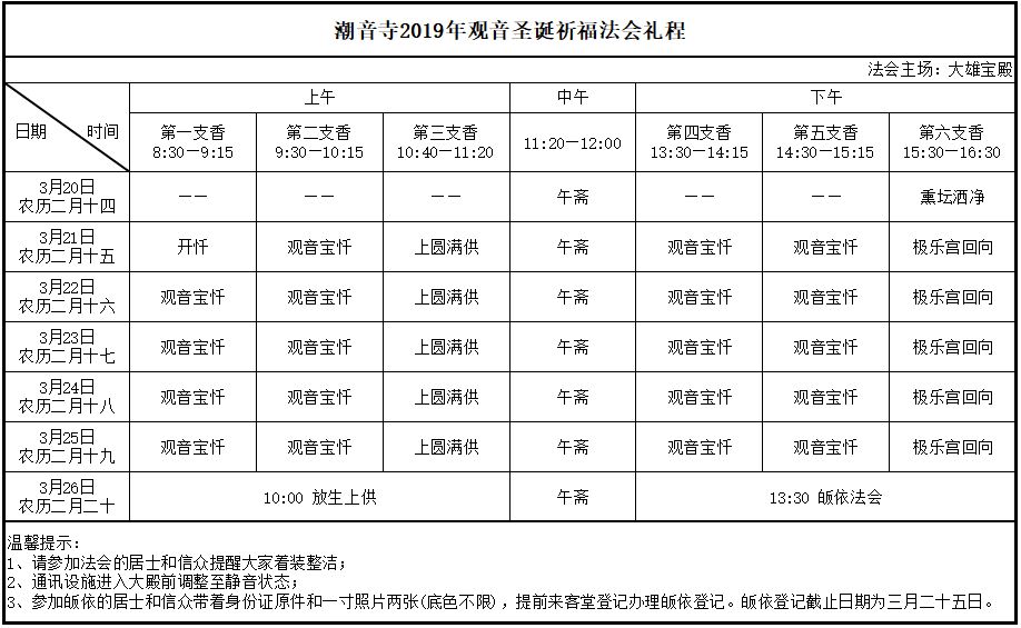 观音斋期全年表图片