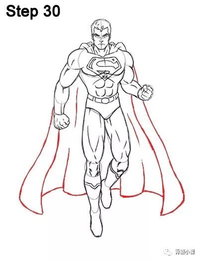 超人superman每日一画男孩篇