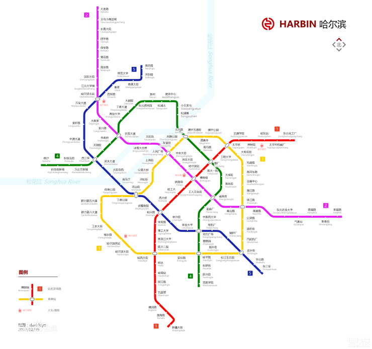 哈尔滨地铁四号线路图图片