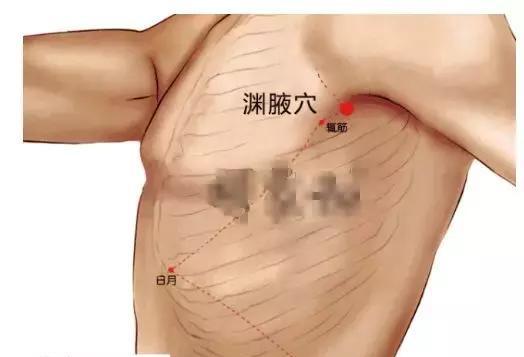 腋窝下的经络图图片