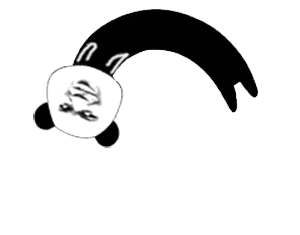 熊猫头挠头表情包gif图片
