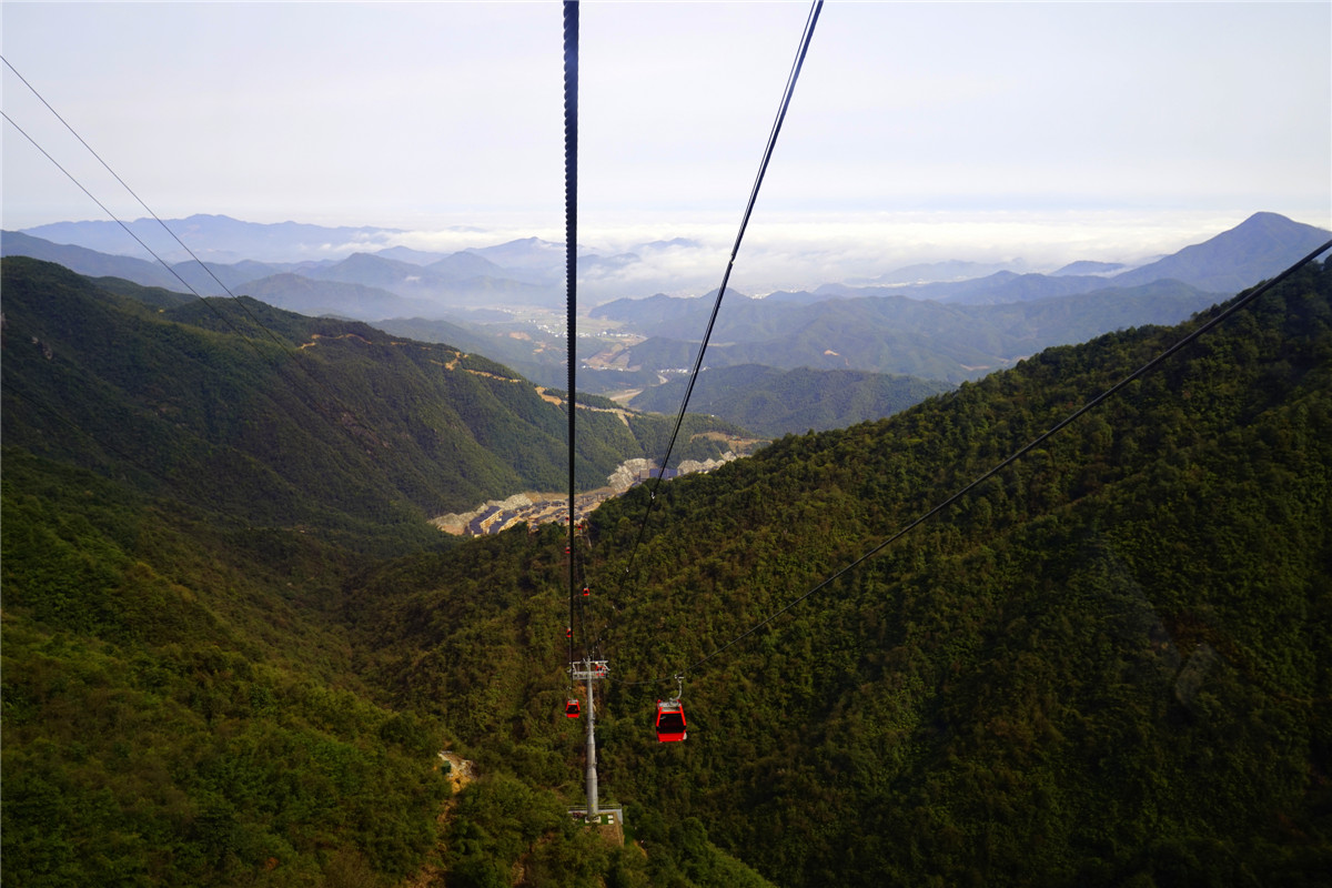 葛仙山索道图片