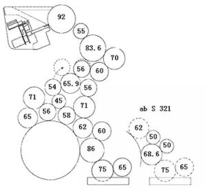 海德堡cd102墨辊图纸图片