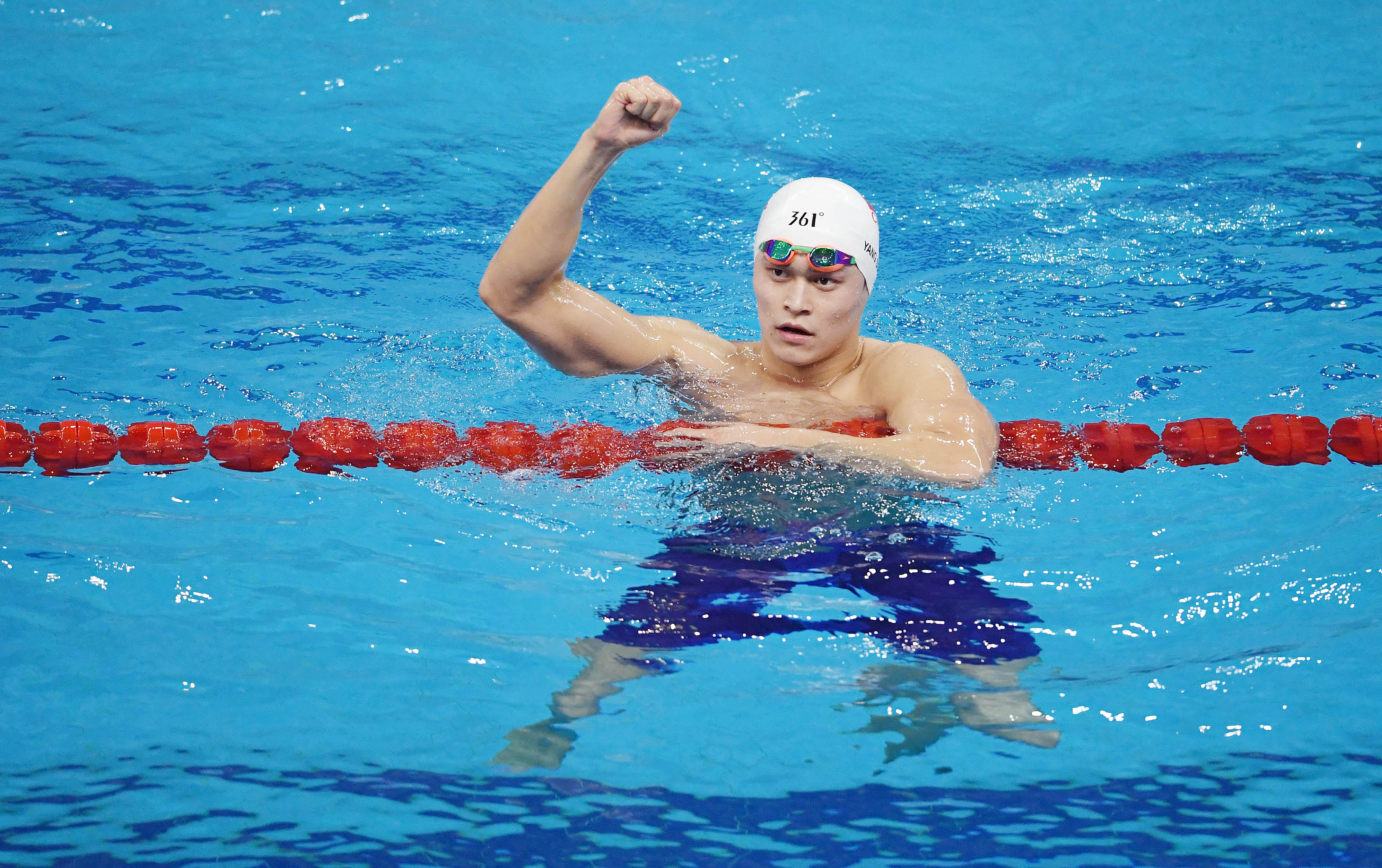 游泳——全国冠军赛:孙杨获男子800米自由泳冠军