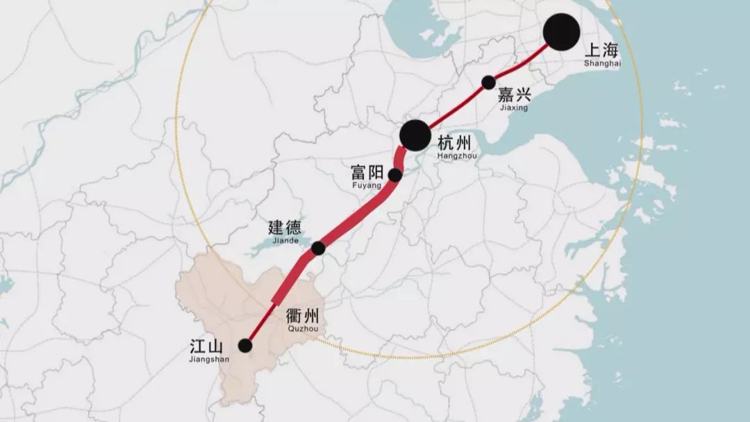 杭衢高铁路线图图片