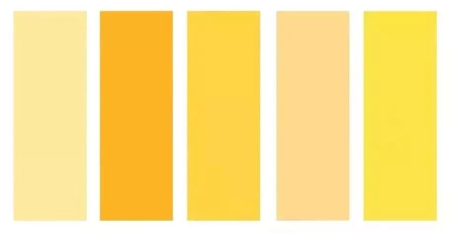 浅黄和深黄颜色对比图片