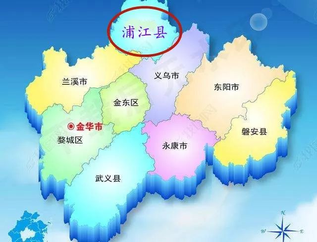 浦江之首地图图片