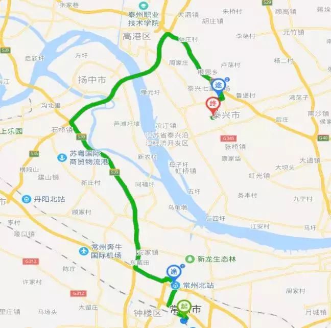 泰兴市内公交车线路图图片