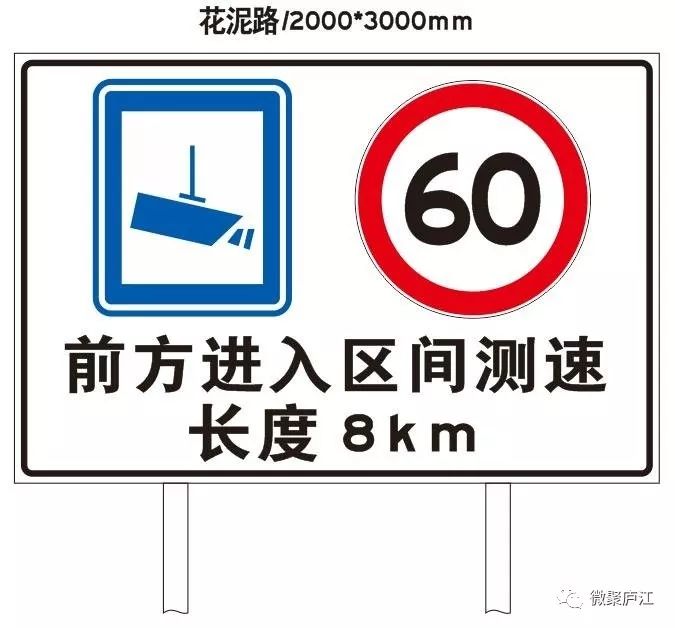 车速测试路段标志图图片