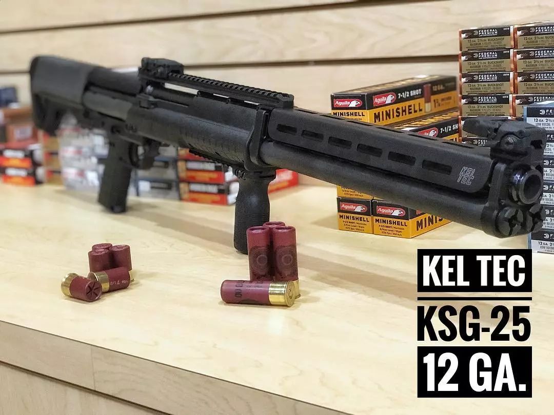 喷出新高度keltec公司ksg25霰弹枪图集