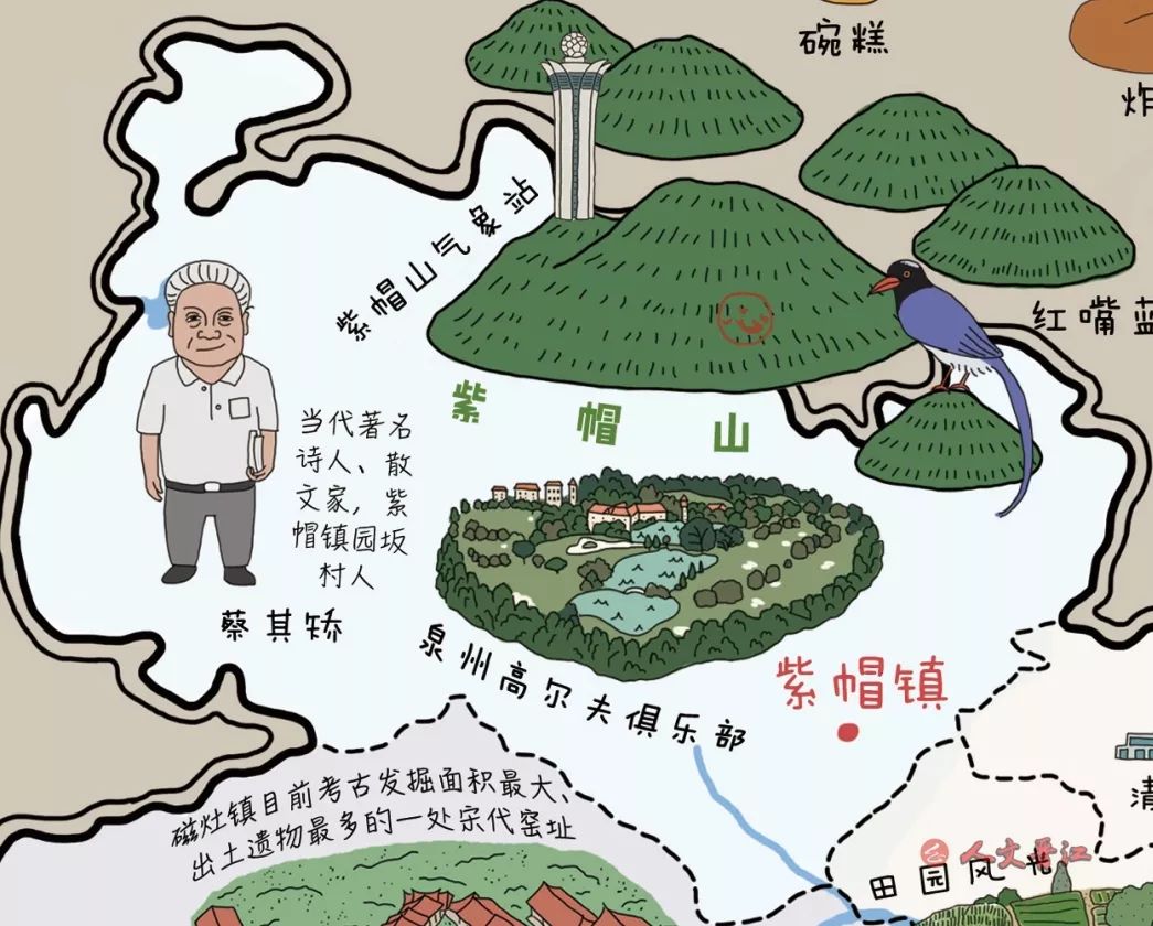 速度围观,人文版的晋江地图!