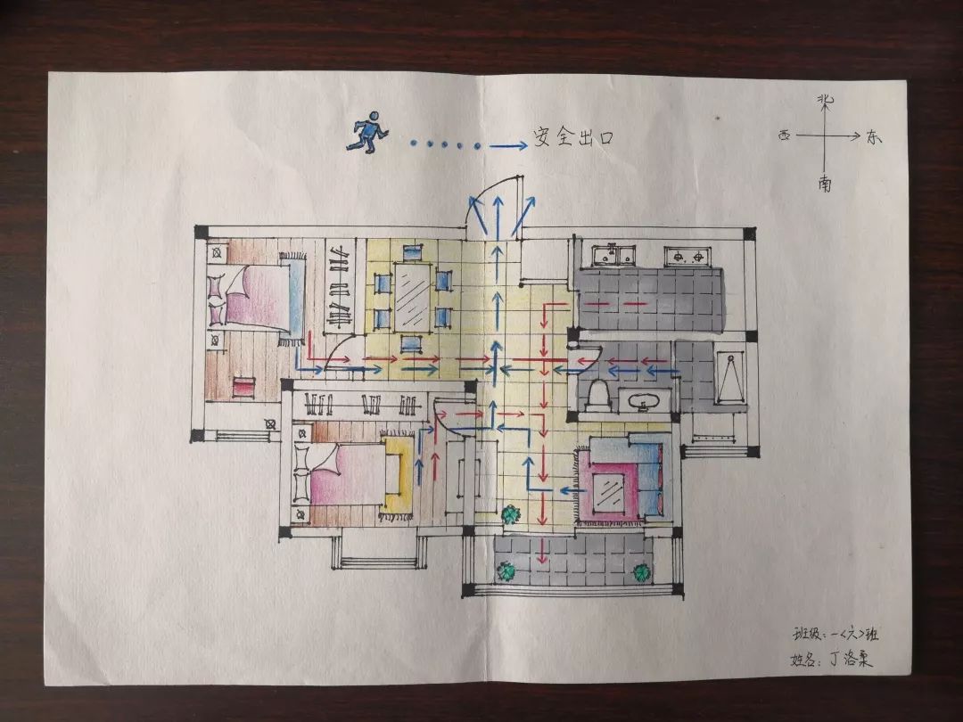 動態九萬餘份手繪家庭逃生圖看看有你的作品嗎