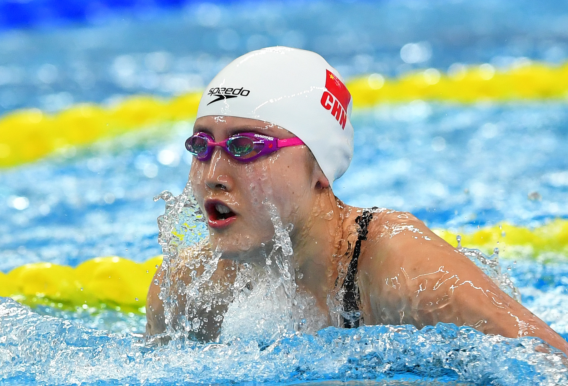 游泳——全国冠军赛:索冉获女子50米蛙泳冠军