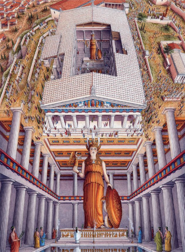 帕提农神庙西立面图片