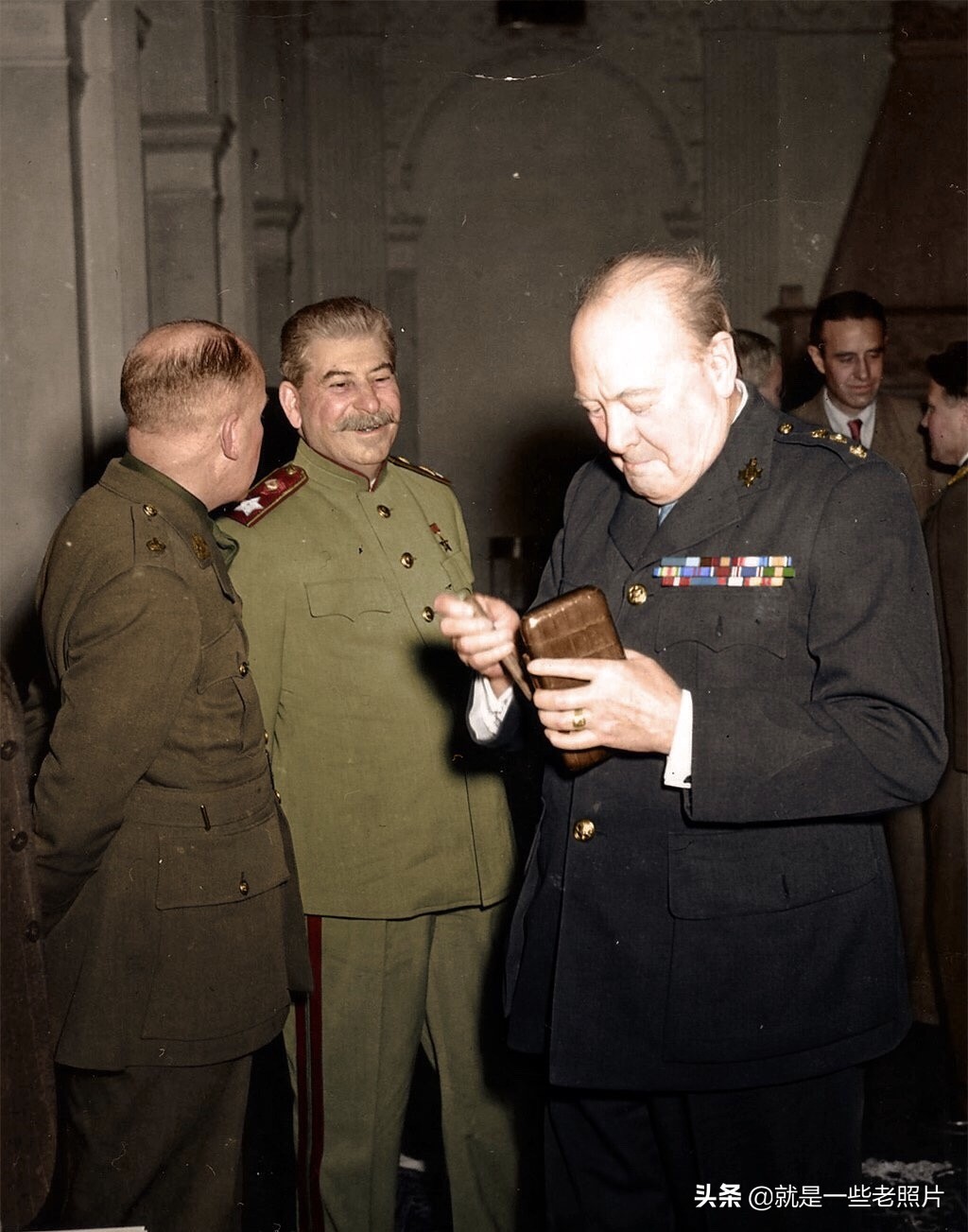 1945年5月4日在卢内堡德国投降代表团的高级成员,汉斯·乔治