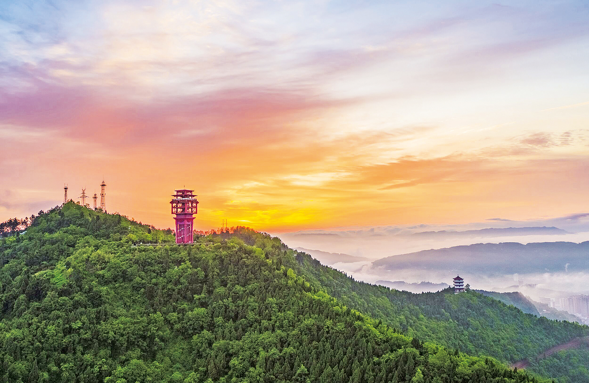 达州龙爪塔风景区图片