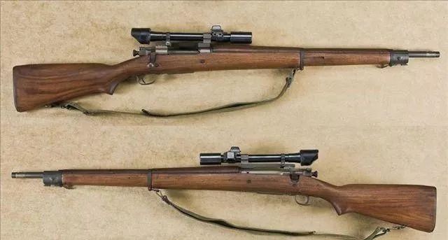 当美国参战时,m1903步枪数量不足,美国将同样仿自德国毛瑟步枪枪机的