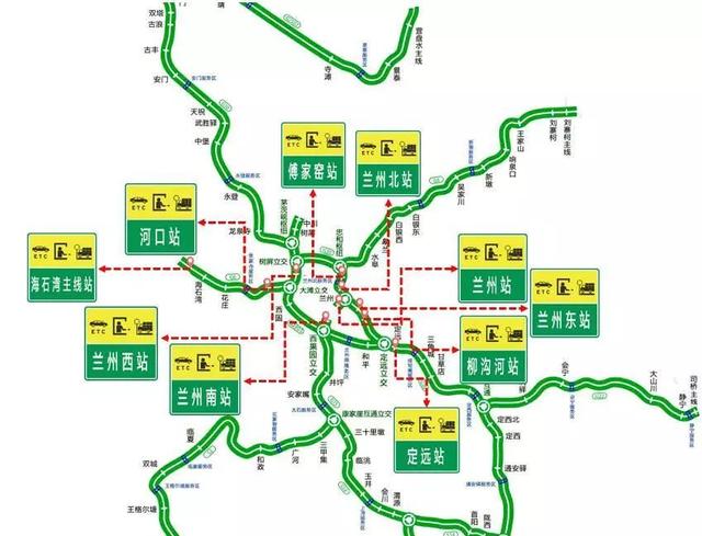 兰州绕城高速线路图图片