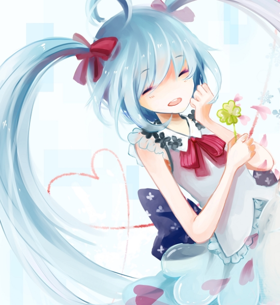 1/ 8 初音未來:手繪動漫頭像,讓人喜歡的小可愛!