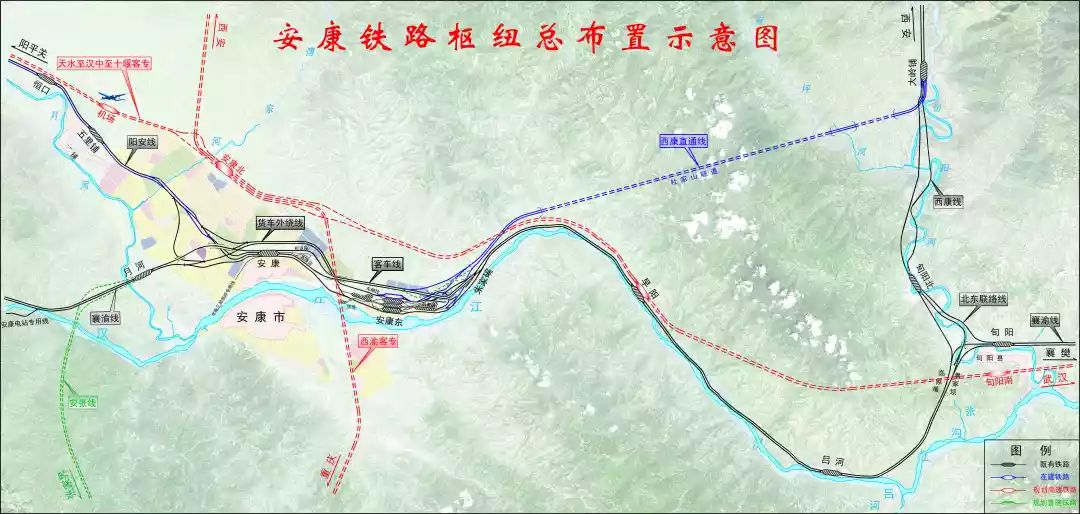 西安至安康高铁线路图图片