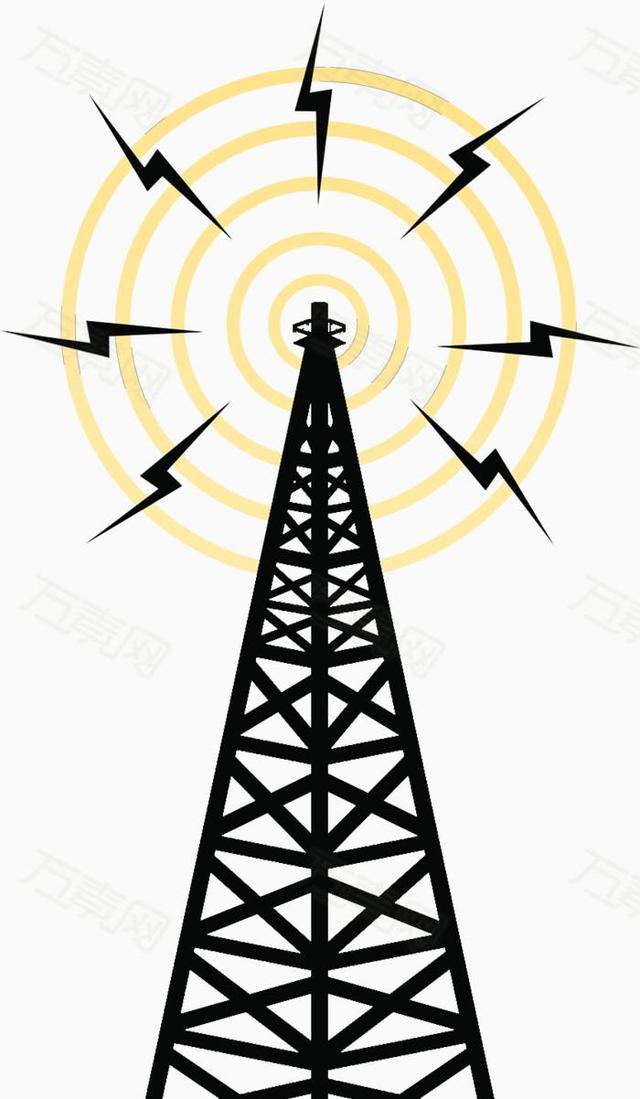 手機信號在空氣中傳播的信號塔輻射大