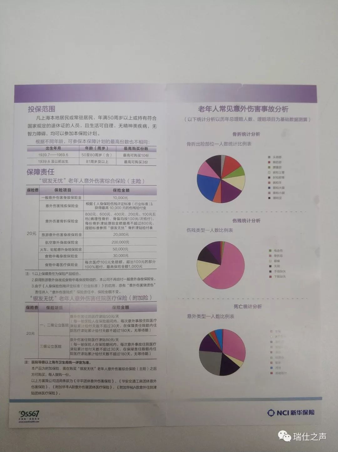 通知银发无忧老年人意外伤害综合保险投保