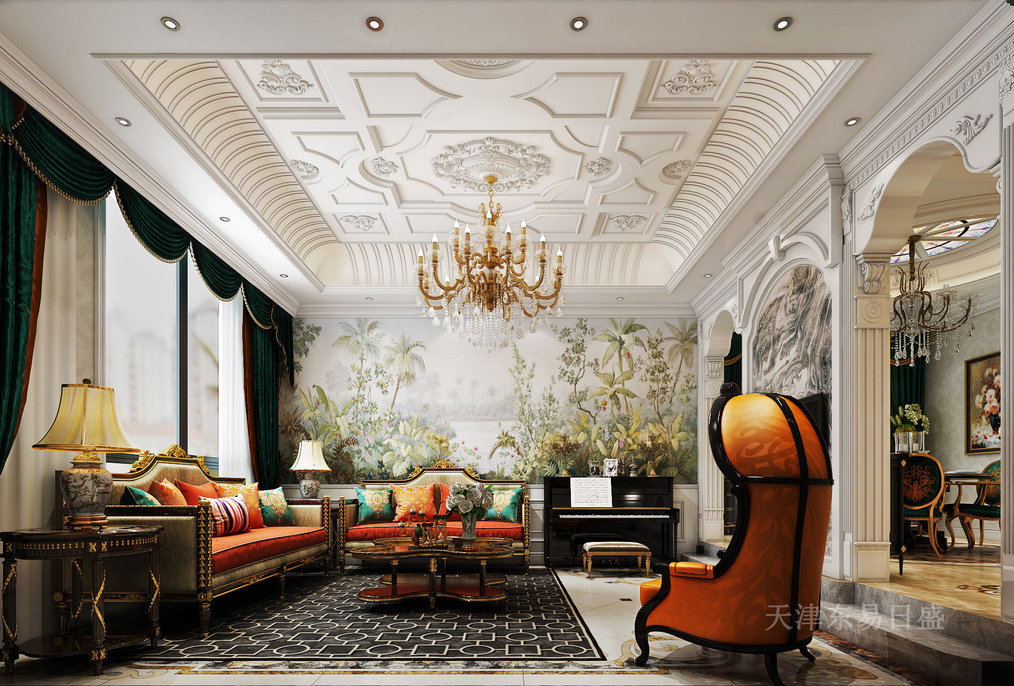 330平水木清华新古典主义风格别墅设计,高雅而和谐