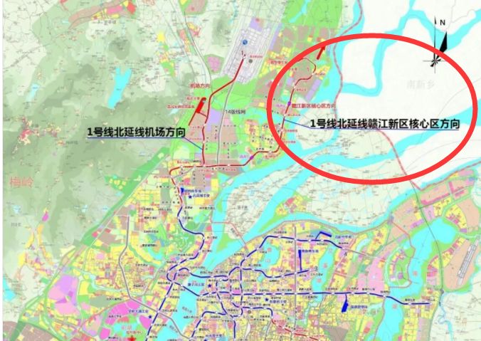 赣州1号线地铁线路图图片