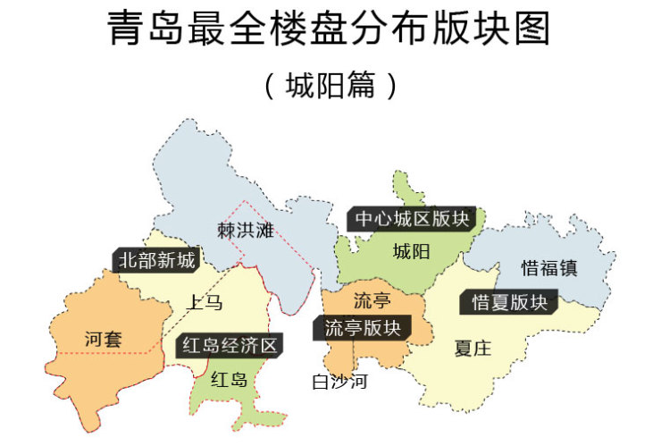 青岛最新,最全板块划分和楼盘分布(城阳篇)_城阳区