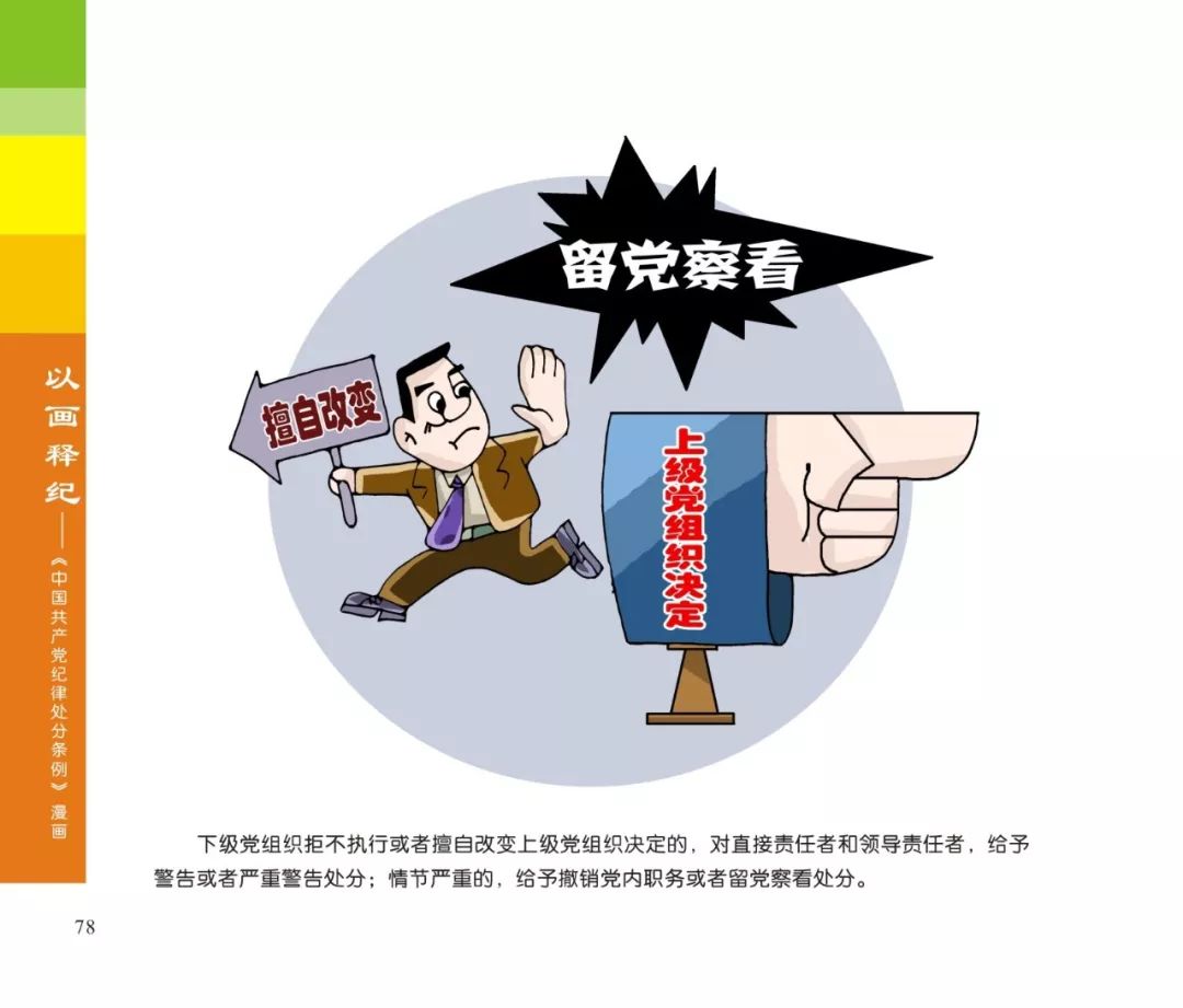 【廉洁河套】以画释纪来啦!第七章对违反组织纪律行为的处分