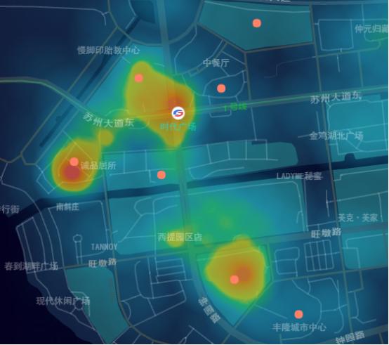 外卖商圈热力图 网站图片