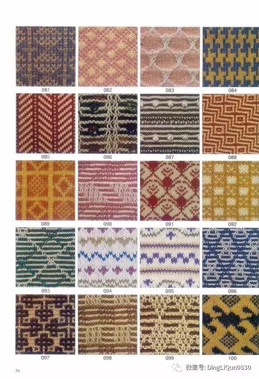 多种颜色编织毛衣花样图片
