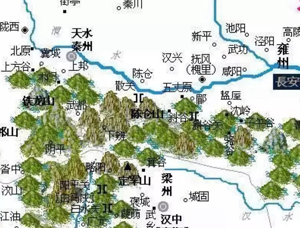 三国汉中地图图片