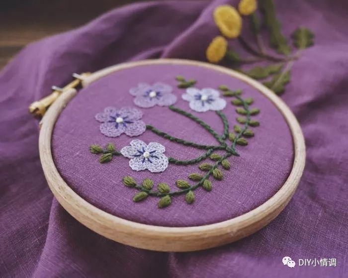 刺繡正值山花燦漫送你33副精美的花草刺繡附2種針法教程