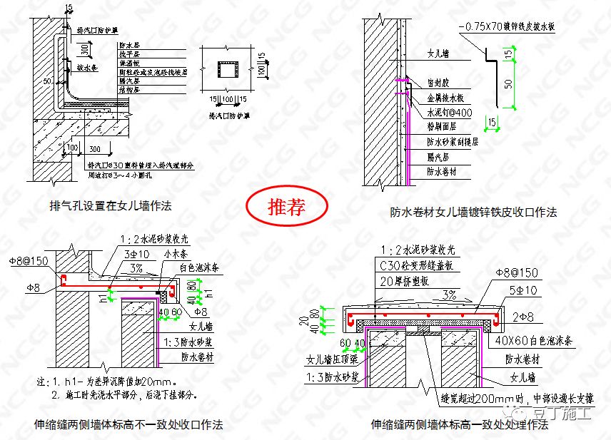 屋面分隔条做法图片