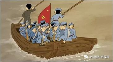 红军渡过凤溪河渡口图片