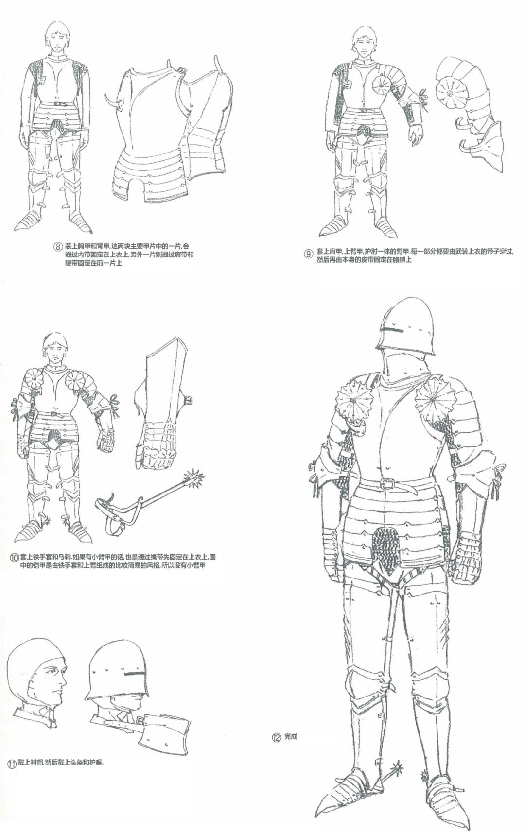 古代人打仗鎧甲裡面還穿什麼嗎簡述歐洲騎士的武裝衣