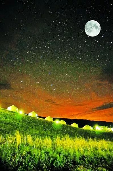 草原的月亮图片大全图片