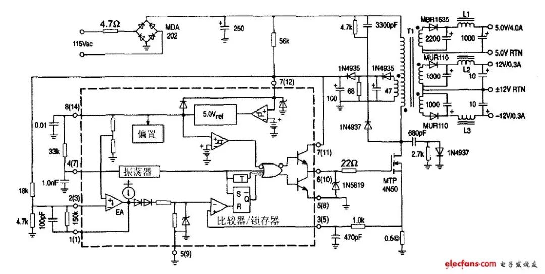 uc3844典型应用电路图图片