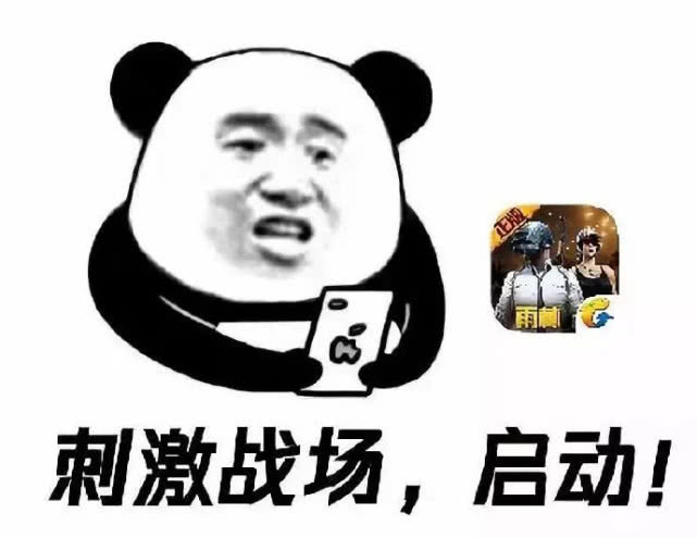 游戏熊猫头表情包刺激战场启动