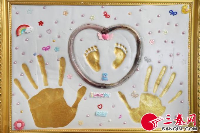 医院用胎盘纹样免费作画 送给新生儿父母 在西北尚属首家