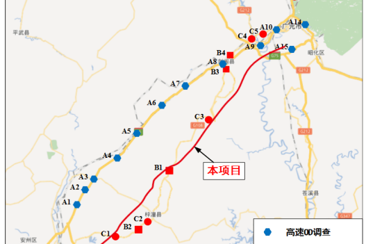 京昆高速路线图高清图片